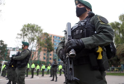 Policía en Bogotá