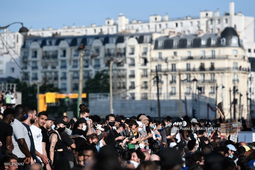 Protestas en París 2 de junio de 2020