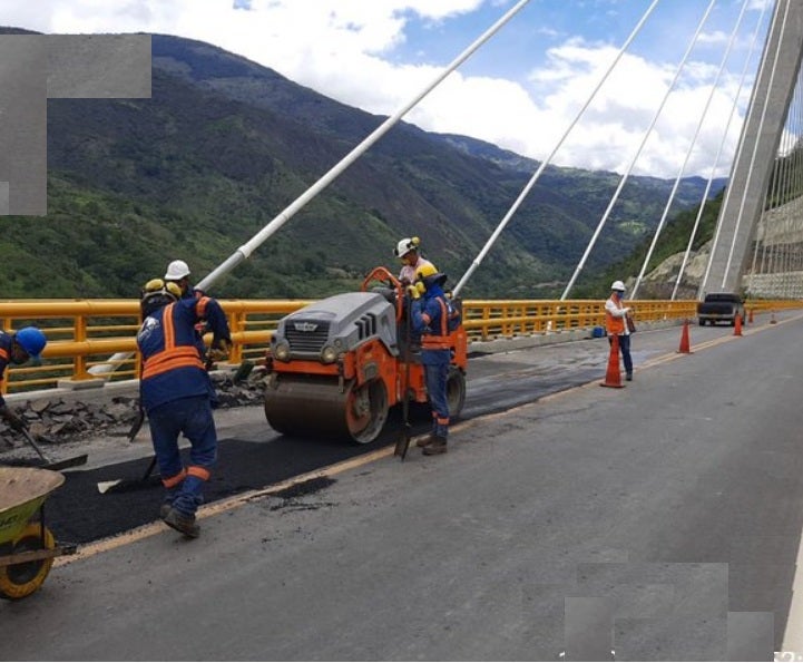 El puente Hisgaura es uno de los más altos de Colombia.