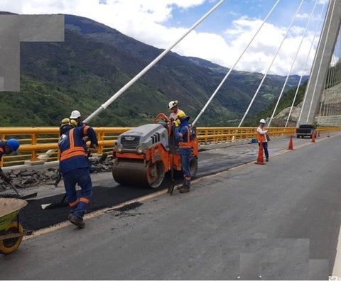 El puente Hisgaura es uno de los más altos de Colombia.