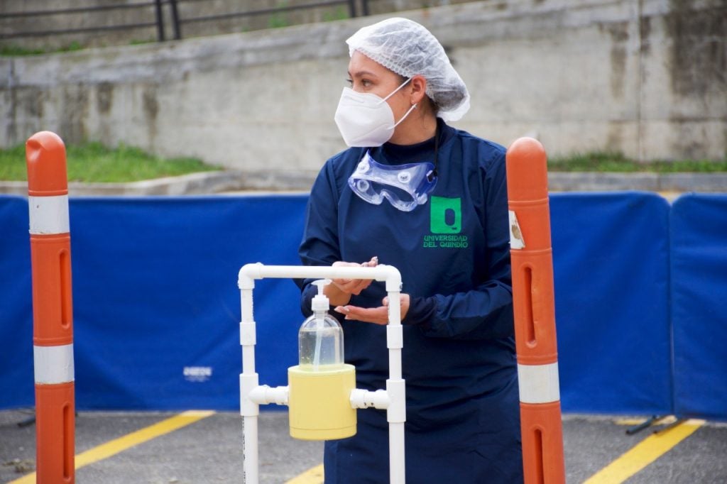 Los vehículos también serán desinfectados