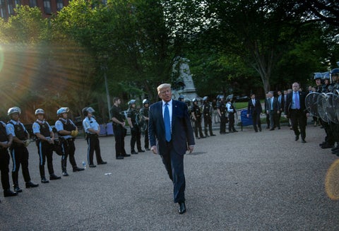 Donald Trump tras protestas en EEUU por muerte de George Floyd
