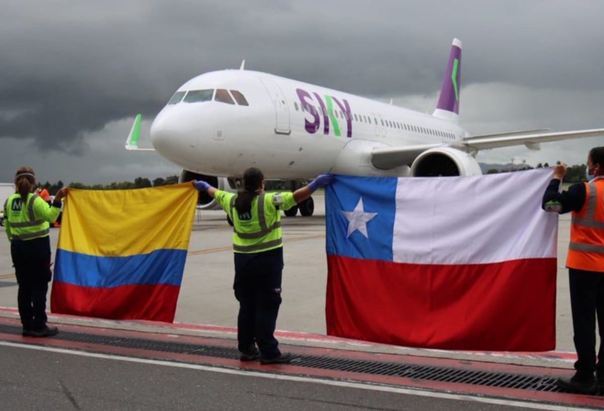 Vuelo humanitario desde Chile