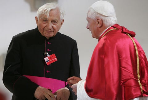 Georg Ratzing y su hermano Benedicto XVI