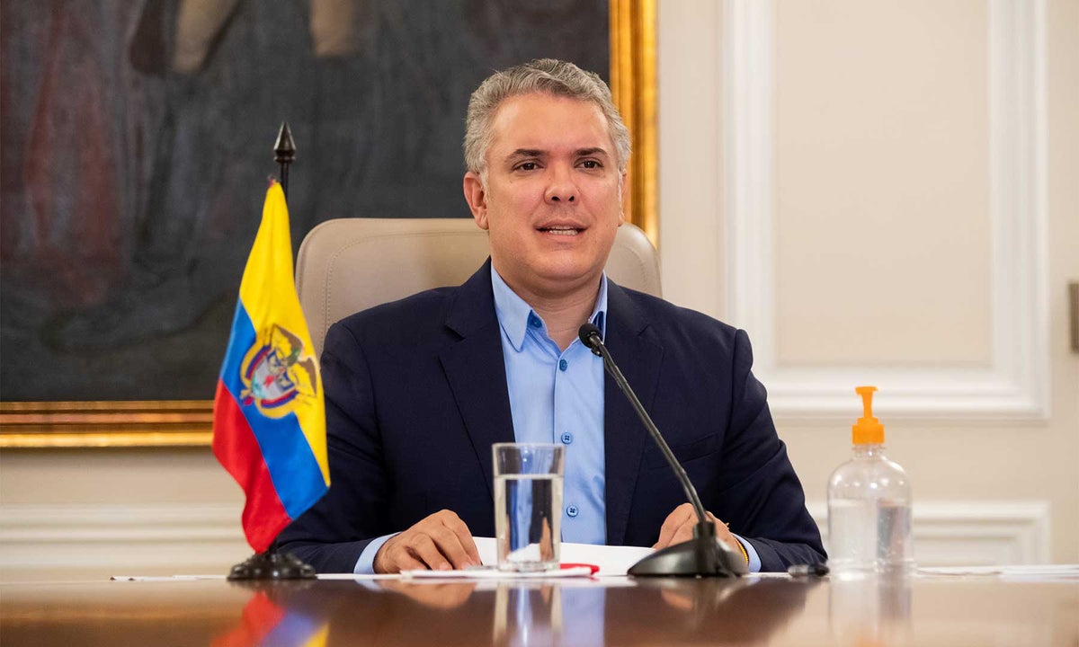 Presidente Iván Duque, durante su programa "Prevención y Acción".