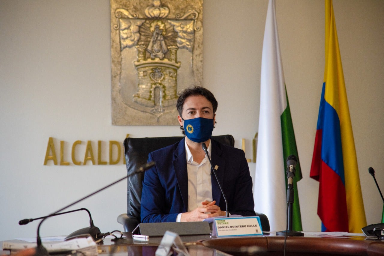 El alcalde de Medellín, Daniel Quintero