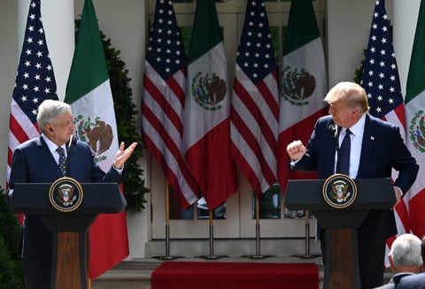 Reunión entre Trump y López Obrador
