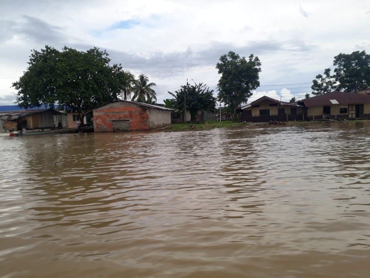 Las calles, cultivos y algunas viviendas quedaron bajo el agua.