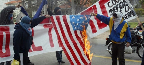 Banderas quemadas de Estados Unidos