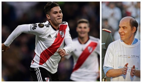 Juan Fernando Quintero y Ricardo Bochini