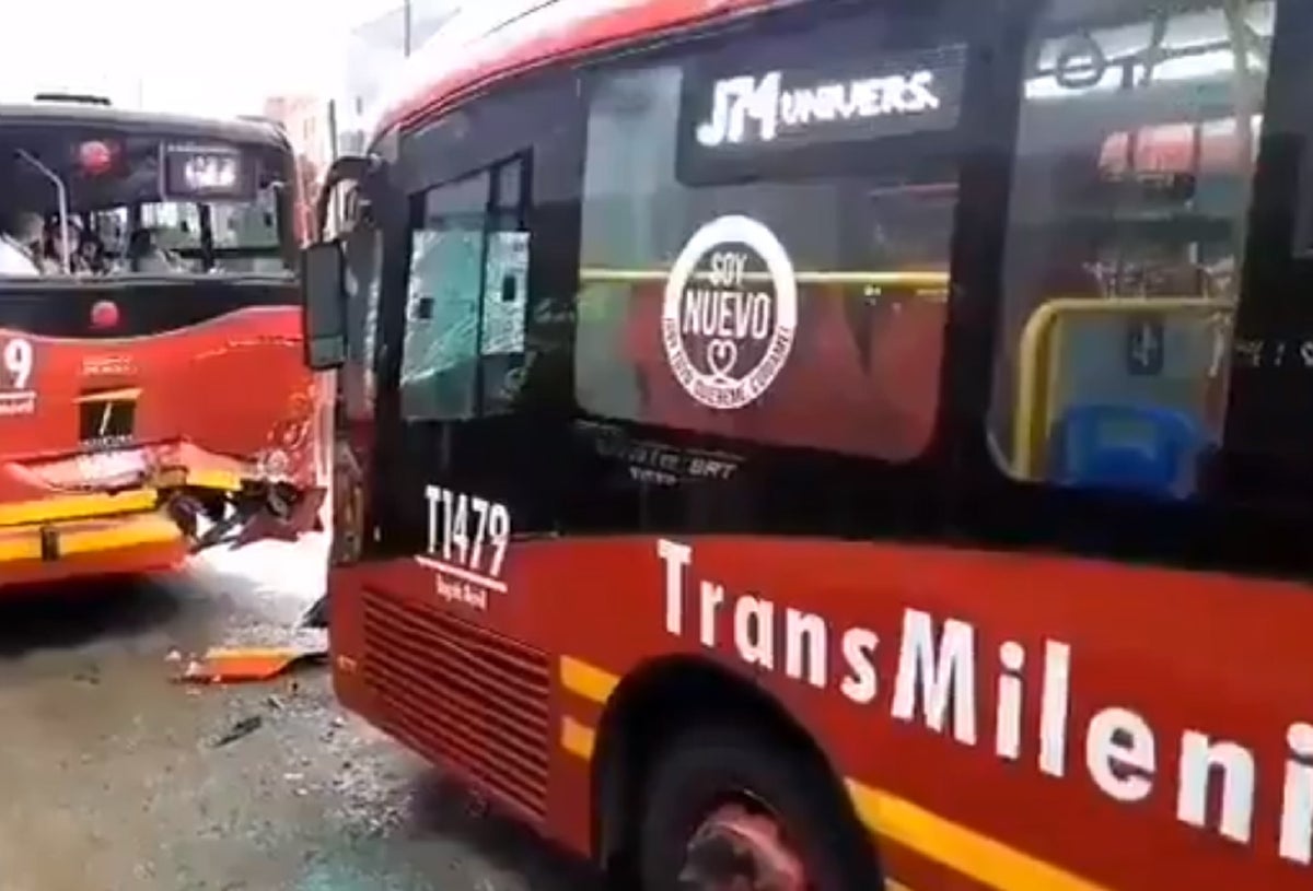 Choque en Transmilenio 22 de julio de 2020