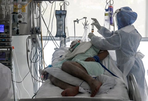Pacientes contagiados de coronavirus en Colombia