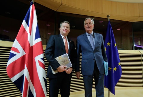David Frost y Michel Bernier, negociadores de acuerdo posbrexit