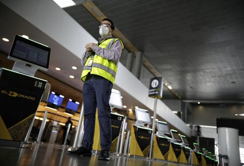 Aeropuerto El Dorado / coronavirus en Bogotá
