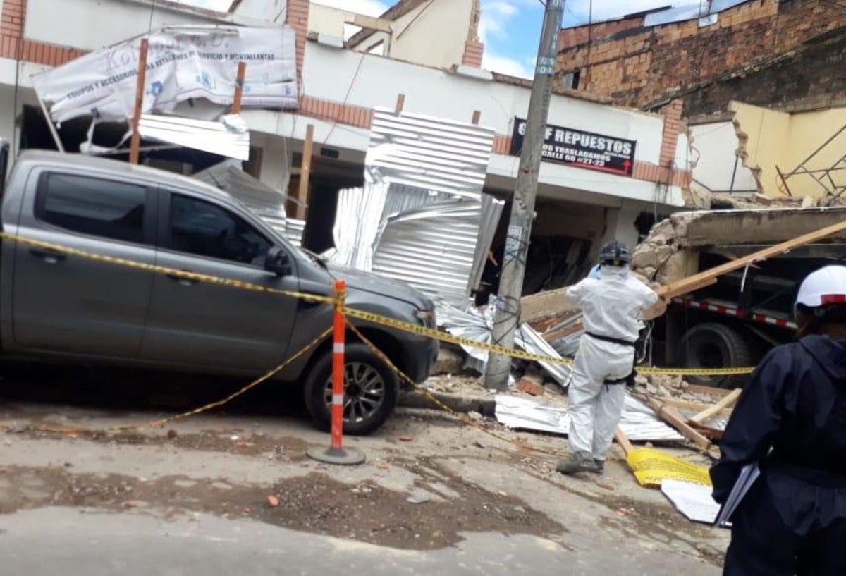 Explosión en obra de Bogotá en medio de pandemia