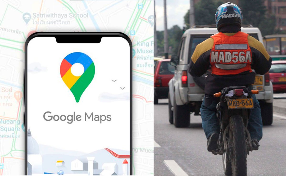 Google Maps, modo moto