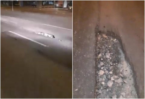 Hueco mata moteros en Bogotá