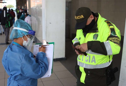 Coronavirus en Colombia – Toma de pruebas en Transmilenio