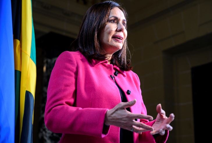 Karen Longaric, canciller de Bolivia