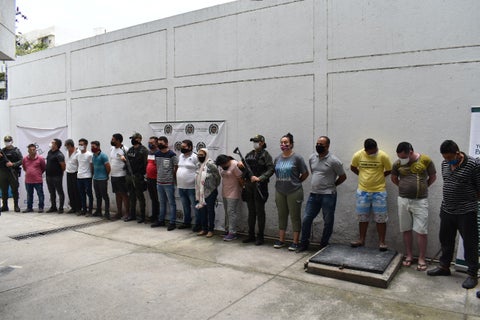 En el operativo fueron capturadas 17 personas que tenían azotada a tres departamento del caribe