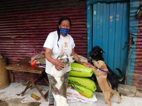Luz Useche en el barrio Caracolí, Ciudad Bolívar.