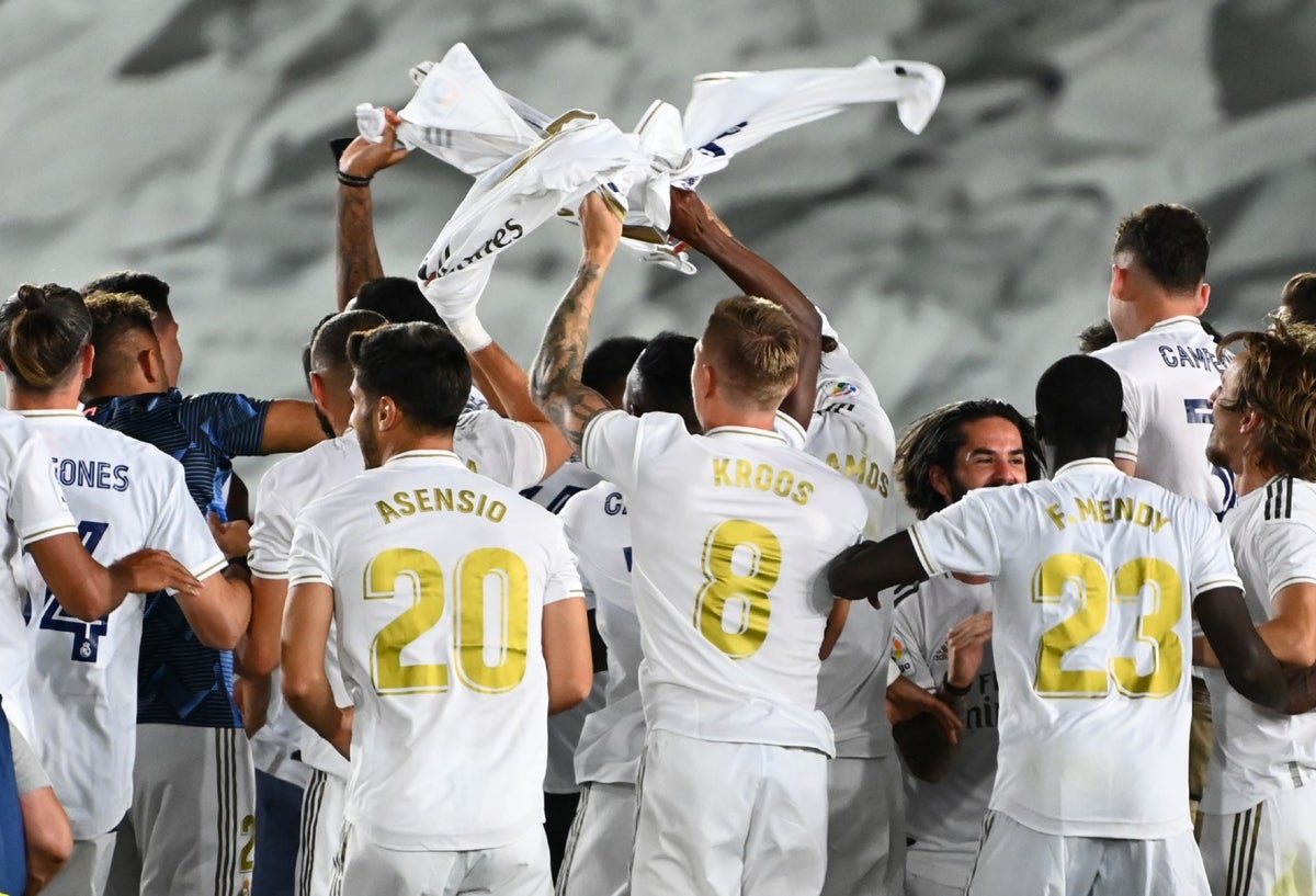Real Madrid celebra el título de LaLiga
