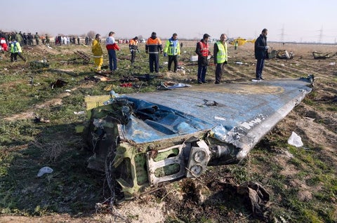 Avión ucraniano derribado en Irán