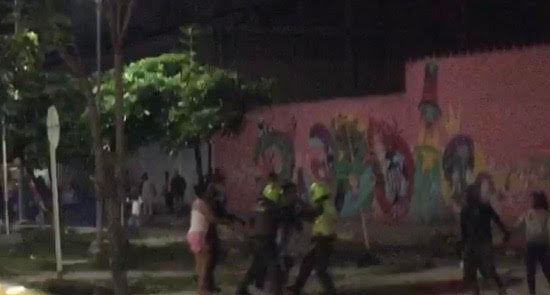 Presunta agresión policial.