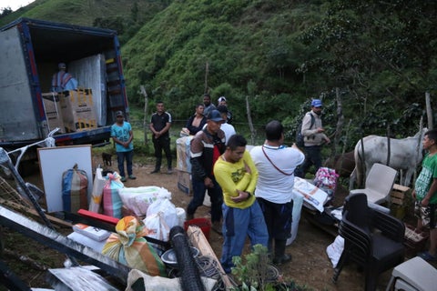 Así va el traslado del antiguo ETCR de Ituango, Antioquia.