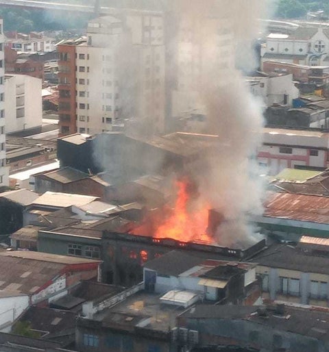 Incendio en el centro de Pereira