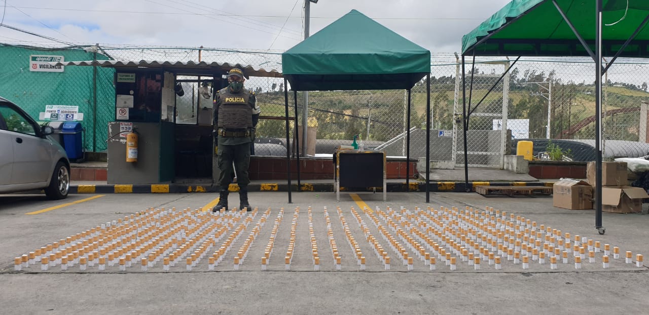 El cargamento fue encontrado en un vehículo de encomiendas