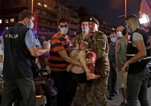 Tragedia por explosión en Beruit, Líbano.