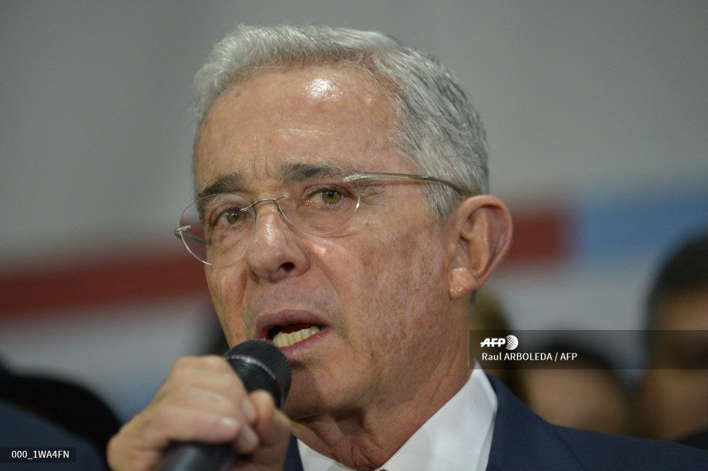 Álvaro Uribe Vélez, expresidente de Colombia.
