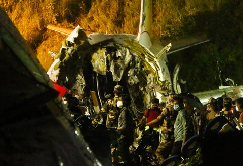Accidente de avión en India
