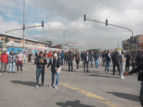Bloqueos en Bogotá