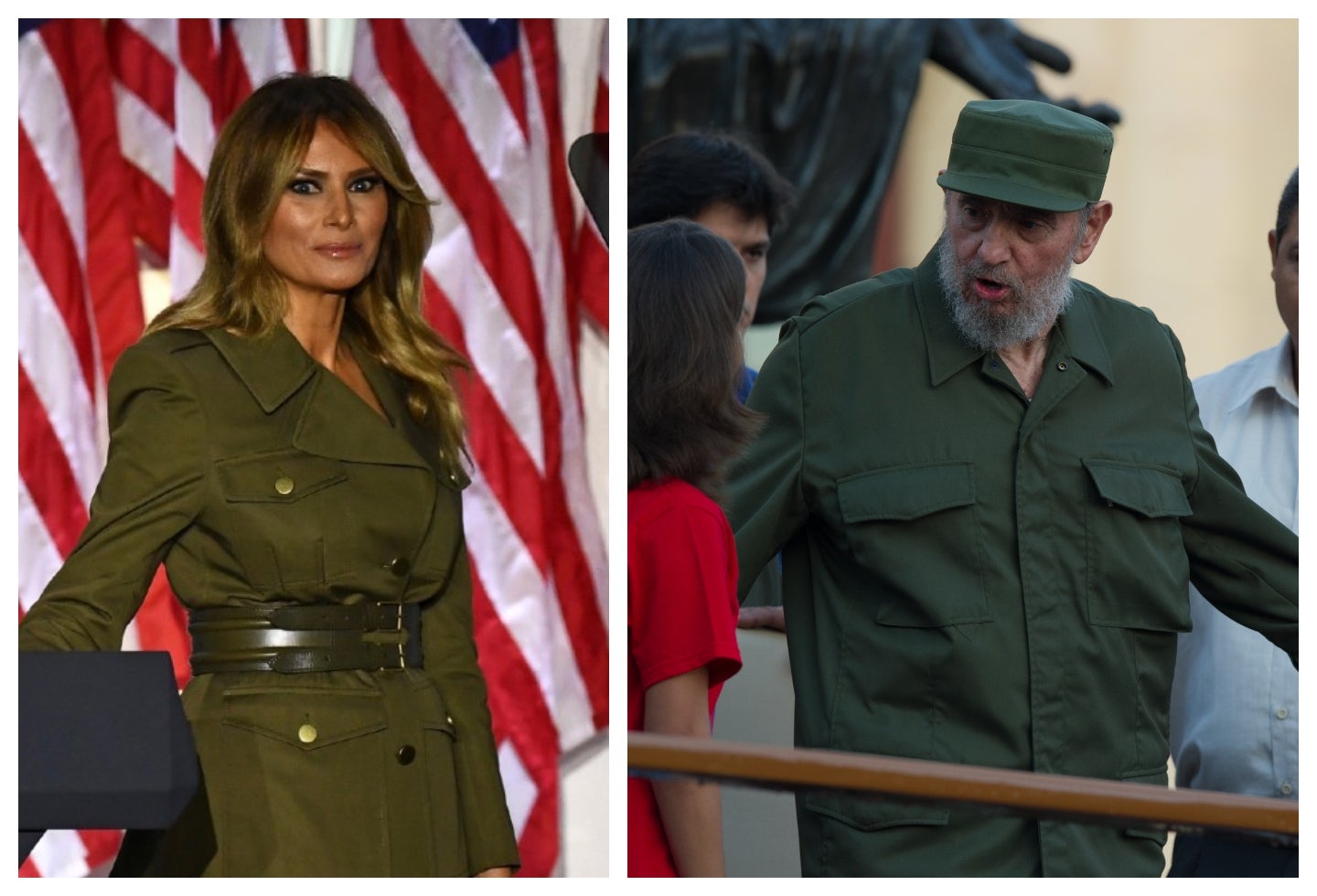 Melania Trump y Fidel Castro