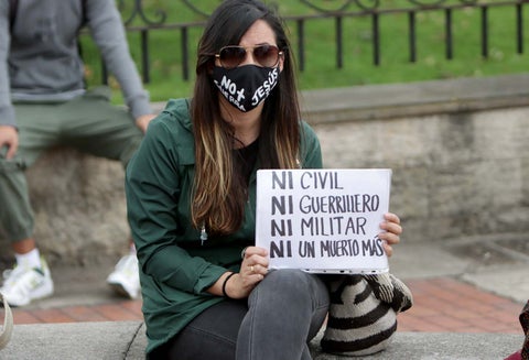 Protesta de jóvenes por la vida