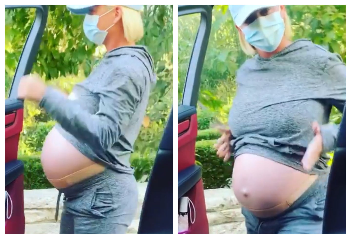 Katy Perry haciendo peligroso reto viral