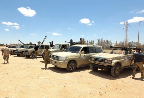 Conflicto en Libia - militares del GNA, reconocido por la ONU
