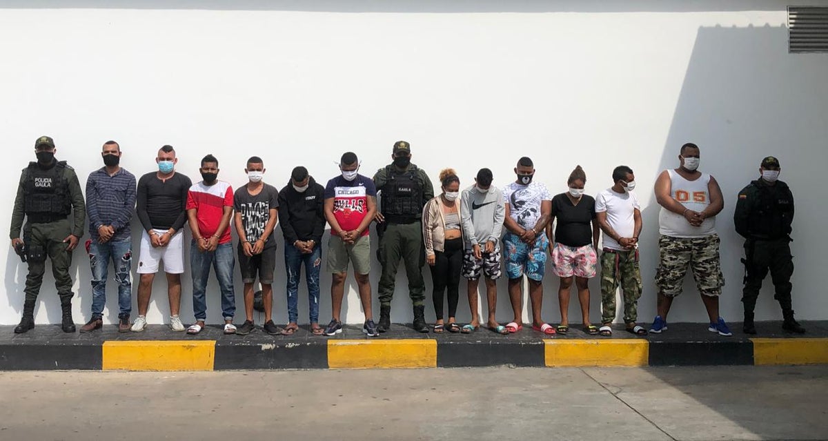 Presuntos integrantes de 'Los Costeños'