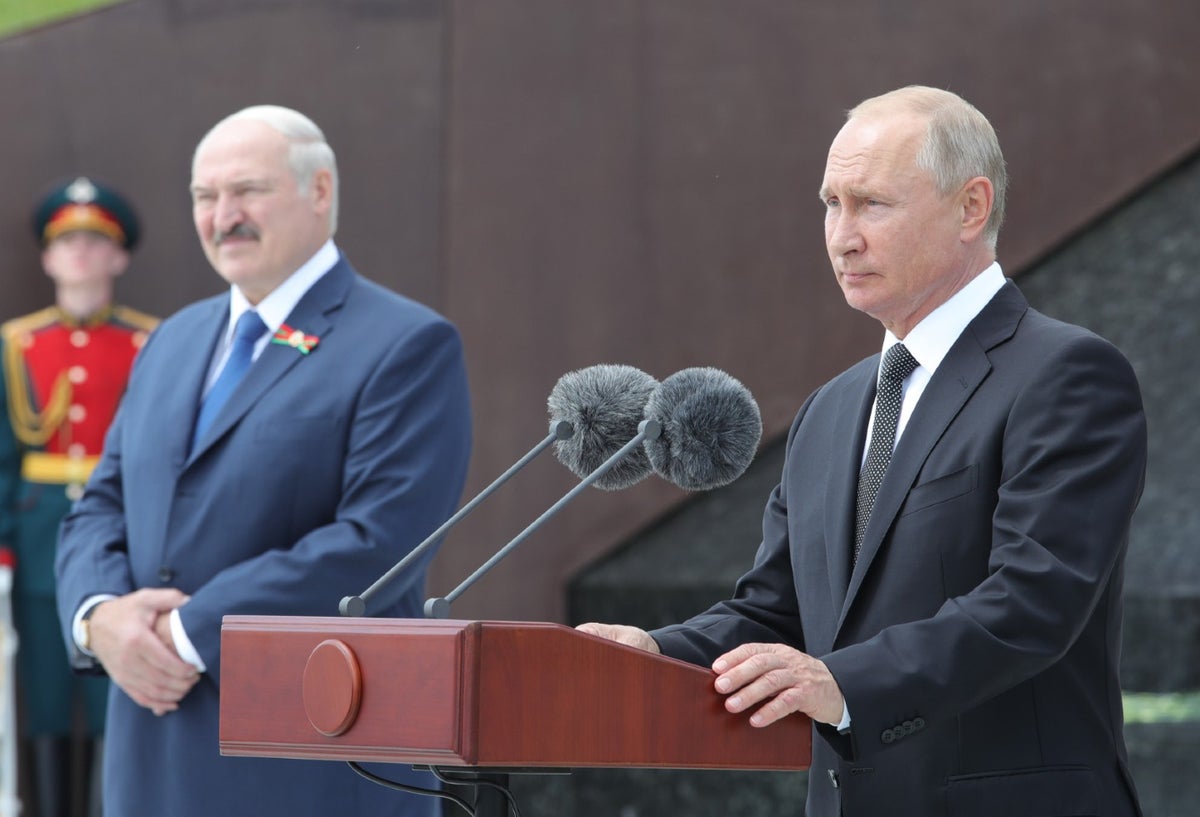 Putin y Lukashenko