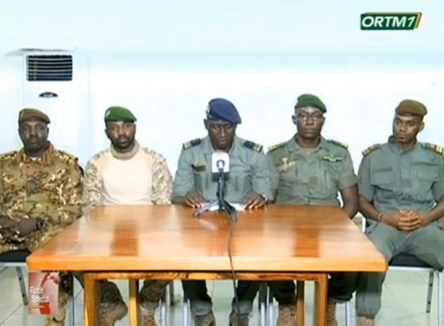 Líderes militares del golpe de estado en Mali