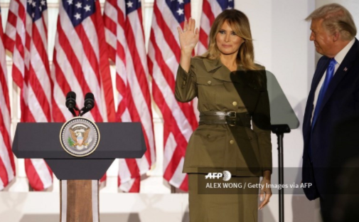 Melania Trump en su discurso en la Convención Republicana