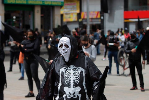 Comerciantes de San Victorino adelantan protesta
