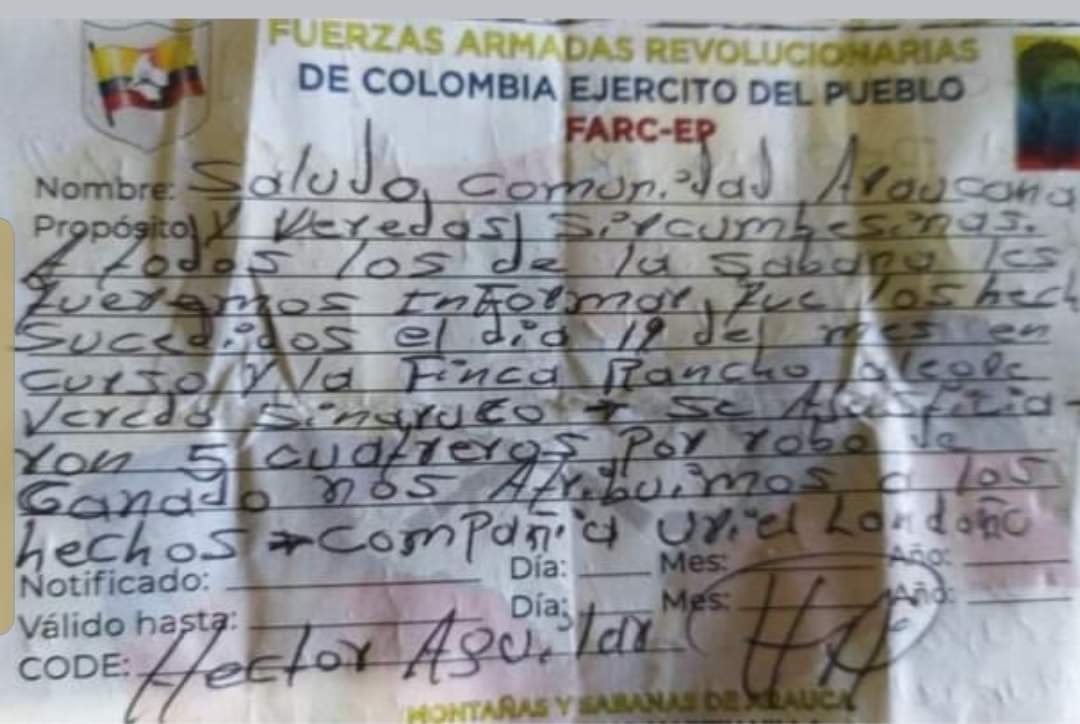 Masacre, Arauca, disidencias, civiles