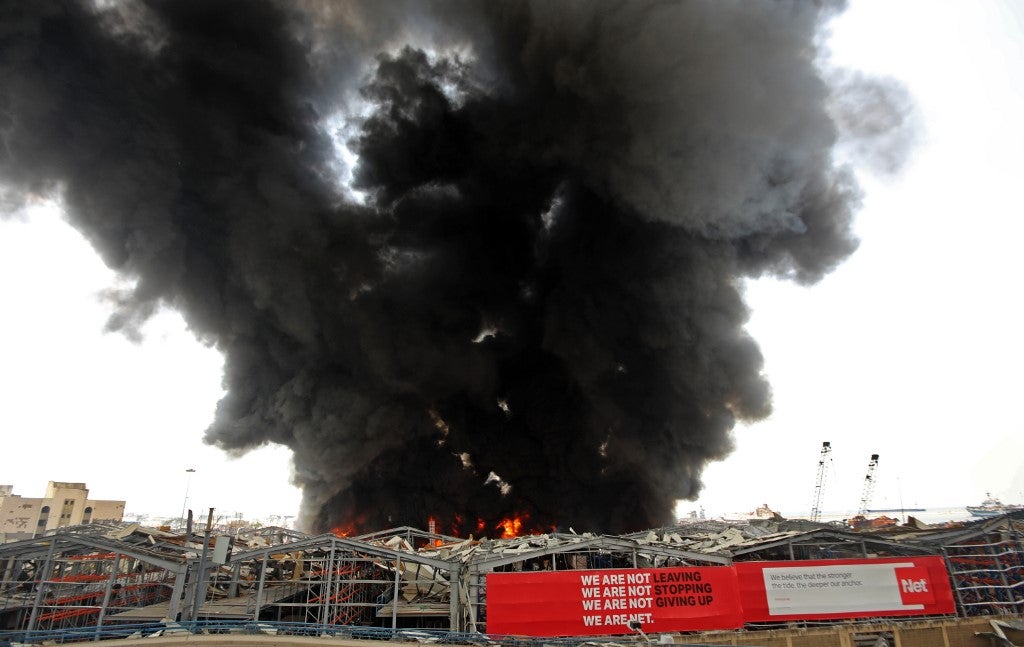 Incendio Beirut