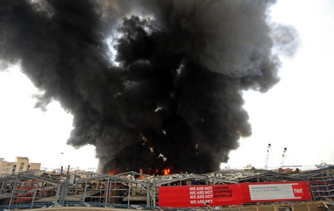 Incendio Beirut