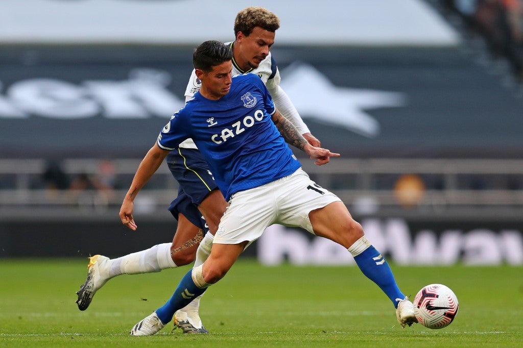 James Rodríguez, Tottenham vs Everton