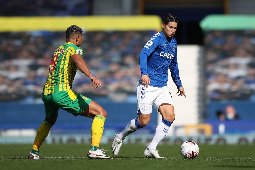 James Rodríguez, Everton vs West Bromwich