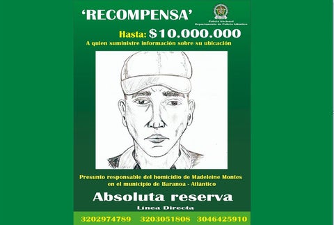 Con este retrato hablado buscan al responsable del crimen.